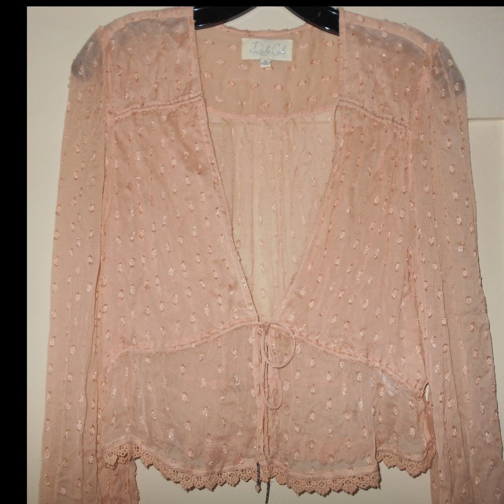 Rahi Cali sheer boho top sz S